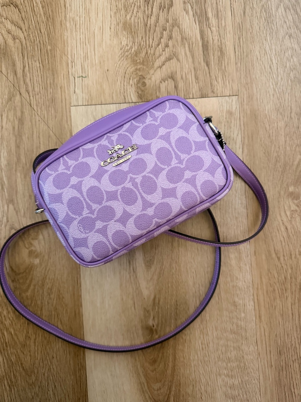 Coach Mini Jamie Camera Purple Bag - Picture 5 of 7